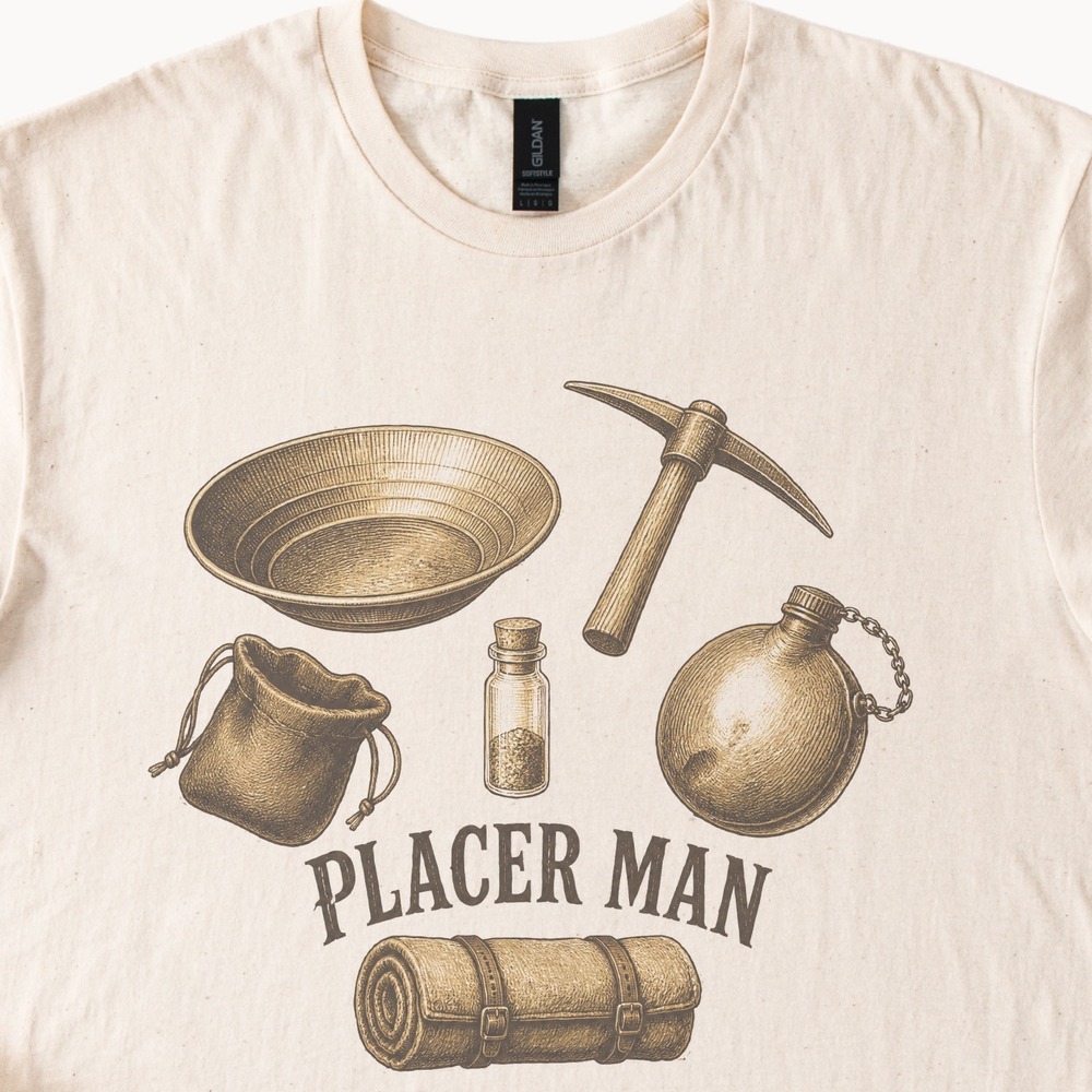Placer Man Gold Prospector's Kit Circle Tee